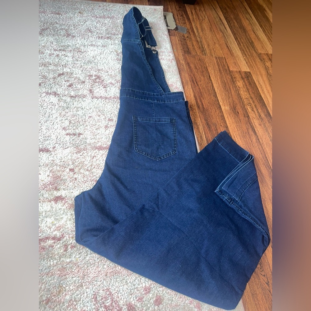 Women's Blue Denim Jumpsuit - Picture 11 of 13